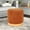 Orange, variant on Homebeez Round Velvet Ottoman Footrest Stool Orange 17.7''D x 16.9''H