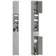 thumbnail image 1 of SoBuy BZR34-HG Mueble Columna de Baño Armario para Baño Alto Estanterías con 2 Puertas y 1 Cajón Blanco 20 x 20 x 180 cm, 1 of 1