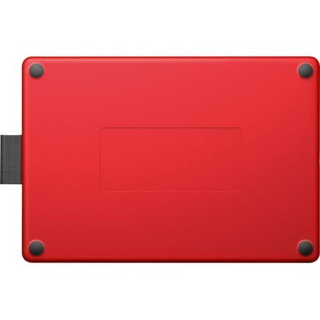 One by Wacom Student Drawing Tablet (small) – Works with Chromebook, Mac, PC - Black/Red