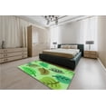 thumbnail image 5 of Ahgly Company Machine Washable Indoor Rectangle Transitional Emerald Green Area Rugs, 5' x 7', 5 of 7