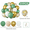 style 14, variant on 31/36/37/51/101Pcs Metallic Balloons Pearl Latex Balloon Gold Confetti Balloons for Valentine's Day Birthday Weddings