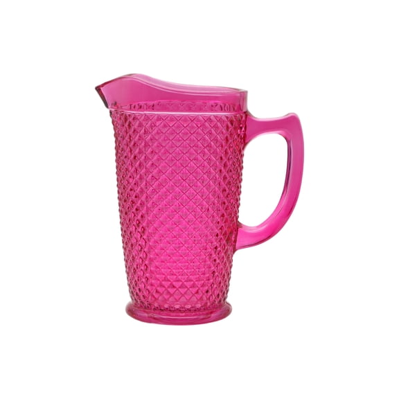 Ashland 43oz. Pink Glass Pitcher , Summer Home Decor