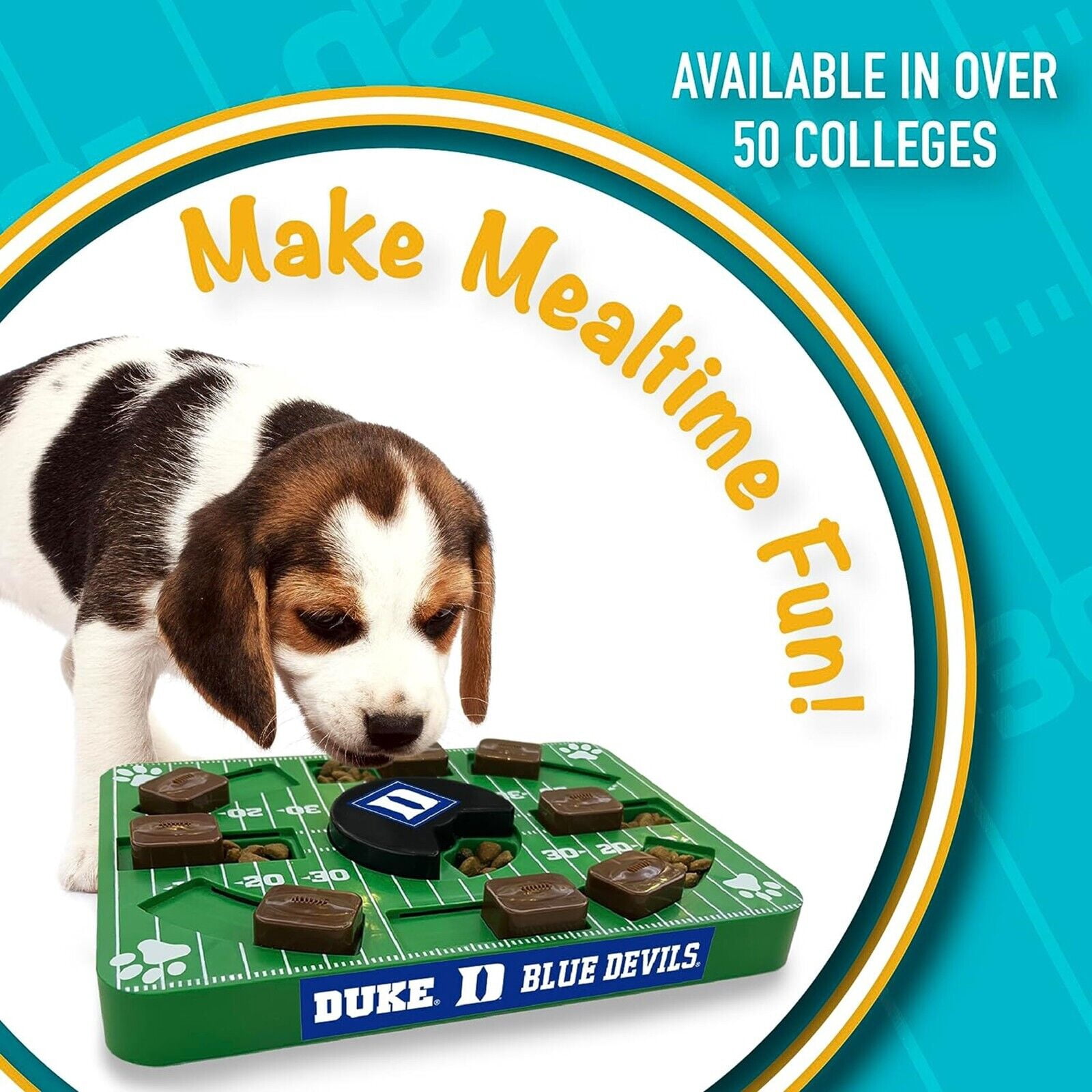 Pets First NCAA Duke Blue Devils Puzzle Toy, Puzzle Treat Dog Toy, Interactive Dog Treat Toy, Dog Puzzle Feeding Slow Toy