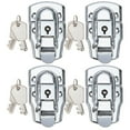 thumbnail image 1 of KAKOWELY 4 Sets Tool Box Lock with Key Tool Box Lock Buckle Toolbox Latch Buckle,2.95X"X1.77"X0.59", 1 of 5