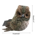 thumbnail image 4 of Artificial Straw Owl Ornament Simulation Figurine Handmade Crafts for Home Bedroom Office Store Shop Decoration, 4 of 11