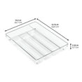 thumbnail image 2 of iDesign Linus BPA-Free Plastic Divided Drawer Organizer Tray - 13.75" x 10.5" x 2.25", Clear, 2 of 5