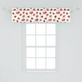 thumbnail image 2 of Ambesonne Watercolor Window Valance, Strawberry Blueberry, 54" X 12", Slate Blue Vermilion, 2 of 3
