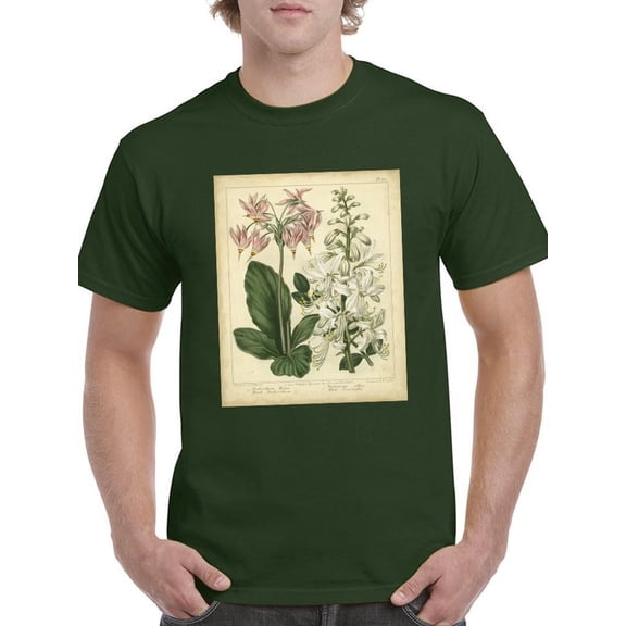 Garden Flora Iv T-Shirt Men -Sydenham Edwards Designs, Male x-Large