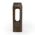 thumbnail image 4 of Plank+Beam 46" Forma Console Table, Solid Wood Rounded Edge Sofa Table with Storage Shelves, Narrow Entryway Table, Walnut, 4 of 8