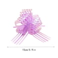 thumbnail image 4 of Tire de la cinta de lazos para envolver regalos, adornos de boda, suministros para fiestas, regalos multicolores, cestas, regalo de Navidad para Kits de decoración para fiestas Púrpura claro Yuarrent HA060778-09, 4 of 6