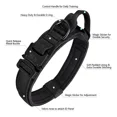 thumbnail image 2 of Collar De Perro Táctico Ajustable Con Hebilla De Metal Negro, 2 of 7