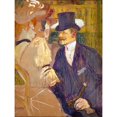 thumbnail image 3 of Toulouse-Lautrec, Henri de 19x24 Black Modern Framed Museum Art Print Titled - The Englishman at the Moulin Rouge, 3 of 5