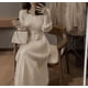thumbnail image 4 of Vestido de punto para mujer, informal, de manga larga, estilo retro, estilo suéter, otoño e invierno, ligero, para mujer, vestido de punto informal de manga larga, 4 of 4