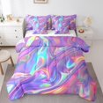 thumbnail image 1 of Erosebridal Metal Texture Bedding Sets King Size, Dreamy Liquid Comforter Sets with Sheets, Abstract Marble Bed Set, Ultra Soft Room Decorative, 7-Piece, 1 of 6