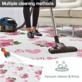 thumbnail image 5 of Pink Roses Outdoor Rug for Patio/Deck/Porch, Non-Slip Large Area Rug 6 x 9 Ft, Valentine's Day Flowers Love White Romantic Indoor Outdoor Rugs Washable Area Rugs, Reversible Camping Rug Carpet Runner, 5 of 8