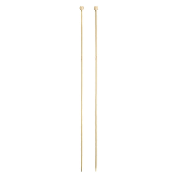 Uxcell 2.75mm US Size 2 Bamboo Knitting Needle Straight Single Pointed 13.8 inch Wooden Sweater Knitting Needles
