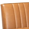 thumbnail image 5 of Baxton Studio Daymond Mid-Century Modern Tan Faux Leather Upholstered and Walnut Brown Finished Wood 2-Piece Dining Nook Banquette Set, 5 of 8