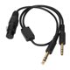 thumbnail image 1 of Cable de conversión XLR a 2 GA ANGGREK adaptador de auriculares de aviación estirable Plug and Play de 5 pines, 1 of 8
