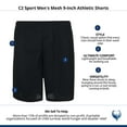 C2 Sport Mesh 9Inch Athletic Shorts (Men)