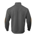 thumbnail image 3 of VSSSJ Men's Pullover Sweatshirt Button Up Stand Collar Retro Long Sleeve Relaxed Fit Texture Sweatshirt Shirt Tops Dark Gray XXL, 3 of 5