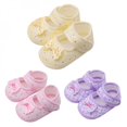 thumbnail image 5 of KOOYET Newborn Kids Girl Shoes Cute Bow Princess children Slip Shoes 0-18 Months Toddler Shoes, 5 of 6