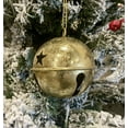 thumbnail image 3 of Haute Decor Large Jingle Bell Ornaments - 6 Pack - Gold Foil, 3 of 3