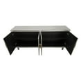 thumbnail image 5 of GZXS 70" Wide 4-Door Sideboard Cabinet with Adjustable Shelves, Solid Wood Legs & MDF Construction for Living Room, Kitchen, Bedroom (Champagne), 5 of 9