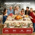 thumbnail image 4 of RimdGhov 2025 Upgraded Christmas Decorative Tablecloth - Round White Holiday Table Cover for Family Gatherings & Winter Parties, 4 of 10