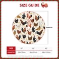 thumbnail image 3 of Daiia Roosters and Chickens Drawing Merry Christmas Tree Skirt , Xmas Large Lace-up Tree Skirt, Santa Snowflakes Rustic Home Decorations New Year Party Farmhouse Decor-30", 3 of 7
