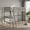 Gray, variant on Demi Bonn Loft Bed Twin Size, Solid Wood Loft Bed with Desk Angled and Built-in Ladder, Modern Wooden Playhouse Bed Frame, Brown