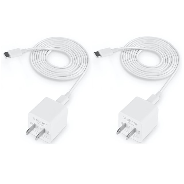 Paquete de 2 Cables de Alimentación Vebner Compatible con eero, eero 6, eero Pro 6
