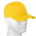 thumbnail image 6 of 2-Pack Plain Baseball Cap for Men & Women Adjustable Size Outdoor Activities Black & Yellow, 6 of 7