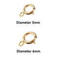 thumbnail image 4 of Maytalsory Spring Ring Clasp Jewelry Bracelet Bangle Necklace Buckle DIY Making Replacement Finding Spare Part Accessories 5mm, 4 of 6