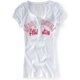 thumbnail image 1 of Aeropostale Ny Athletics Henley - Camiseta para mujer, color blanco, XS Aeropostale henley, 1 of 1