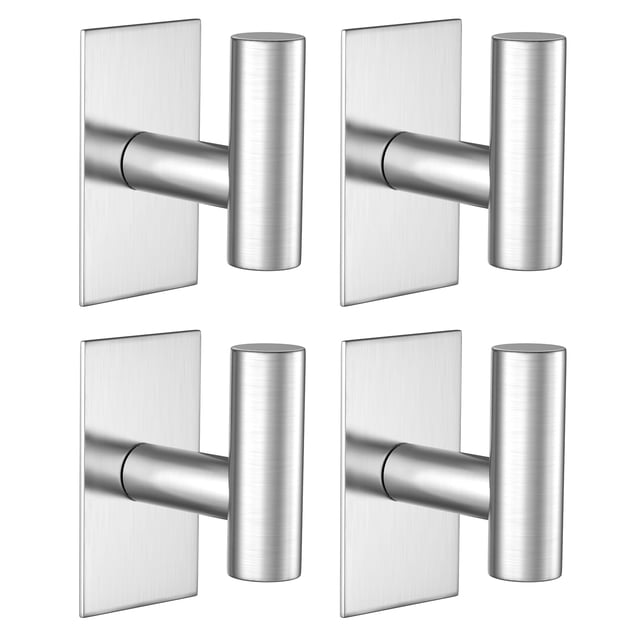 Ganchos para toallas de pared, adhesivos VAEHOLD, impermeables y resistentes, paquete de 4