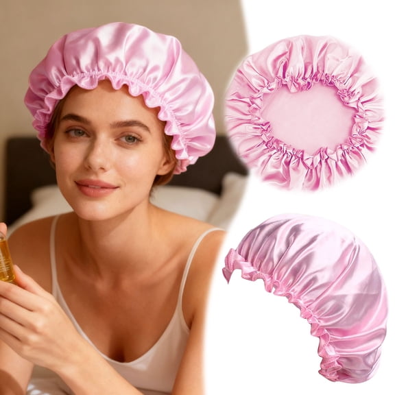 1 Piece 11.81Inch Heat Cap for Deep Conditioning, Conditioning Cap for Home and Salon Use, Hair Dyeing(pink)