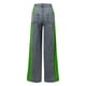 thumbnail image 3 of WILLBEST Pantalones Casuales para Mujer, Vaqueros elegantes con Rayas de Patchwork, Cintura Alta, Corte Holgado, Vaqueros con Bloques de Color, Pantalones Rectos de Pierna Ancha Extra Grande, 3 of 4