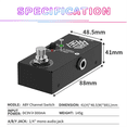 thumbnail image 4 of Channel Electric Guitar Pedal Instrument Universal ABY Line Selector Guitar Effector ABY Dual Channel Line Selection, 4 of 7