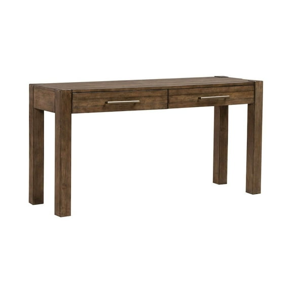 Liberty Furniture Industries, Inc. Broadmore Living Room Console Table - Cobblestone Brown