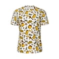 thumbnail image 5 of Wukai Cute Bee Print Men's Short-Sleeved Mesh T-Shirt,Quick-Dry Short Sleeve Workout T-Shirt-Small, 5 of 8