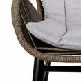 thumbnail image 6 of Fanny Outdoor Patio Dining Chair in Dark Eucalyptus Wood and Truffle Rope, 6 of 10