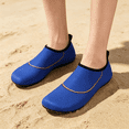 thumbnail image 5 of LTTVQM Water Shoes for Women Wide Width Quick-Dry Barefoot Stretch Aqua Socks for Beach Swim Yoga Surf Pool Trendy Breathable Gym Slip on Shoes Blue 36(US-5.5), 5 of 5