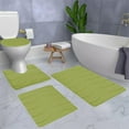 thumbnail image 6 of Under $15 Tyidzon Bathroom Rugs Solid Color Bath Mats 4 Set Bath Mats for Bathroom Toilet Mats Universal Soft Comfortable Water Absorption Non-Slip Thick Easier to Dry for Bathroom Bedroom, 6 of 7