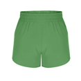 thumbnail image 5 of Running Shorts for Women, Audhol Women's Athletic Shorts High Waisted Running Solid Shorts with Zip Pocket Side Split Short Gym Elastic Workout Pants Athletic Shorts for Women Green 2XL, 5 of 7