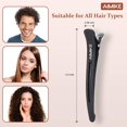 thumbnail image 2 of 6 clips de pelo profesionales para peinado y corte, clips de pelo de pico de pato antideslizy sin rastro con bandas de silicona, clips de pelo de salón y hogar para pelu, mujeres, hombres, 2 of 5