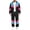 Black, variant on Colorblock Tracksuit Set for Men Full Zip Jacket and Matching Athletic Pants Relaxed Fit Casual Sportswear Outfit for Streetwear Travel Training and Everyday Wear
