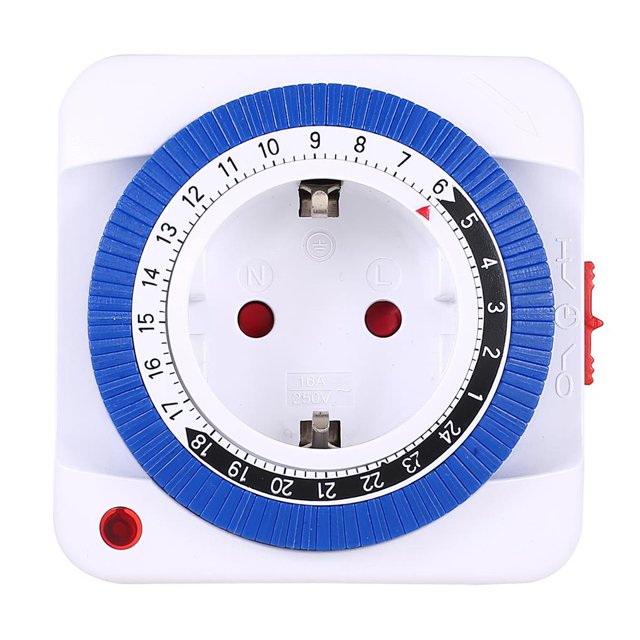 Enchufe De Sincronización 230V 16A Interruptor De Temporizador Mecánico Ampliamente Utilizado 24 Horas Enchufe De Pared Con Temporizador Inteligente Para Electrodomésticos sonducket HA027549-02