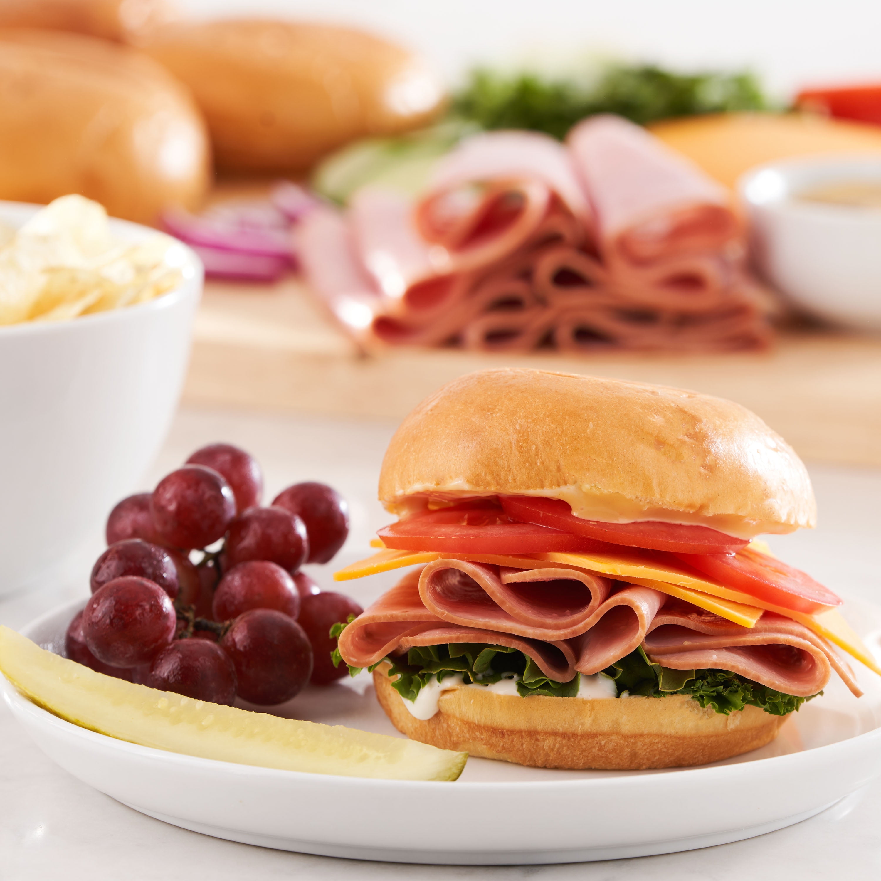 Great Value 97% Fat Free, Sliced Smoked Ham, 32 oz, Plastic Pouch