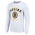 thumbnail image 2 of Men's Starter White Boston Bruins Logo Long Sleeve T-Shirt, 2 of 3