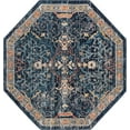 thumbnail image 2 of Rugs.com Lola Collection Rug – 5 Ft Octagon Navy Blue Medium Rug Perfect For Living Rooms, Kitchens, Entryways, 2 of 9